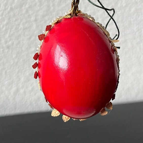 Vintage Christmas Egg Diorama Ornaments // Set of 2 // Real Eggs - Picture 6 of 11